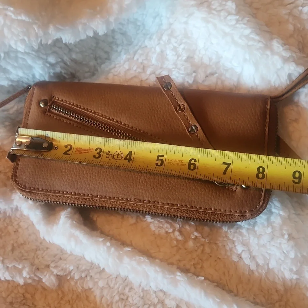 Free People Distressed Vegan Wallet Boho Preloved EUC
